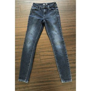 OLD NAVY ROCKSTAR Super Skinny High Rise Womens Size 0 Blue Jeans Pants